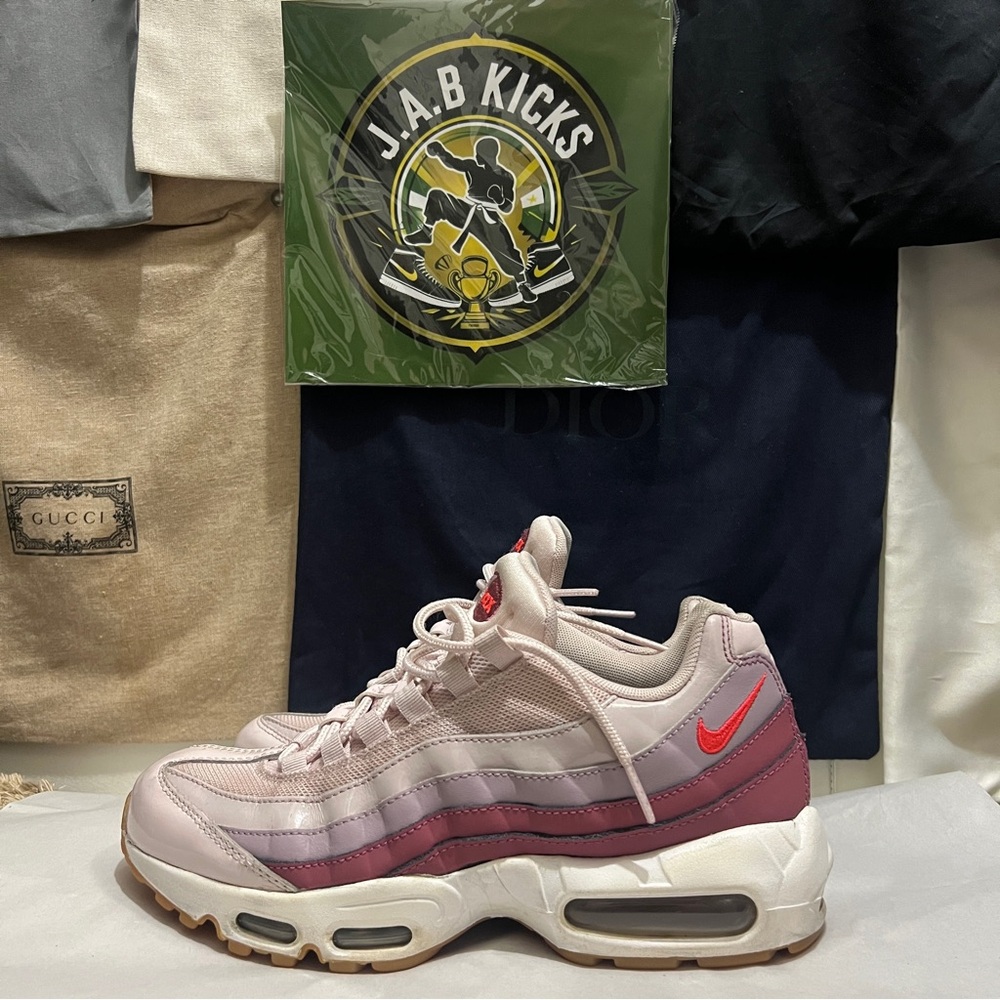 Nike Air Max 95 Red and Purple Sneakers